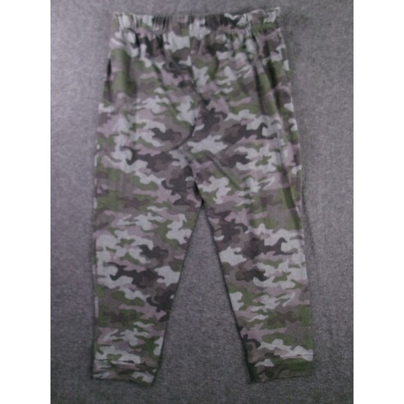 Time Tru Pants Women Large Camo Jogger Lounge Elastic Waist Drawstring Army Cozy - Picture 10 of 13